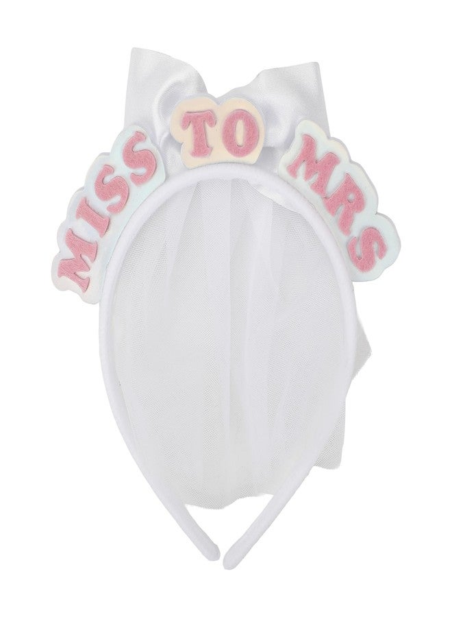 Packed Party Miss To Mrs & Bride Squad 4-pack Novelty Bridal Headbands for Bachelorette Parties and Bridal Showers - Image 4
